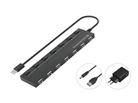 Conceptronic USB-Hub 7Port USB2.0+ Power Adapter - Hub - 7-Port