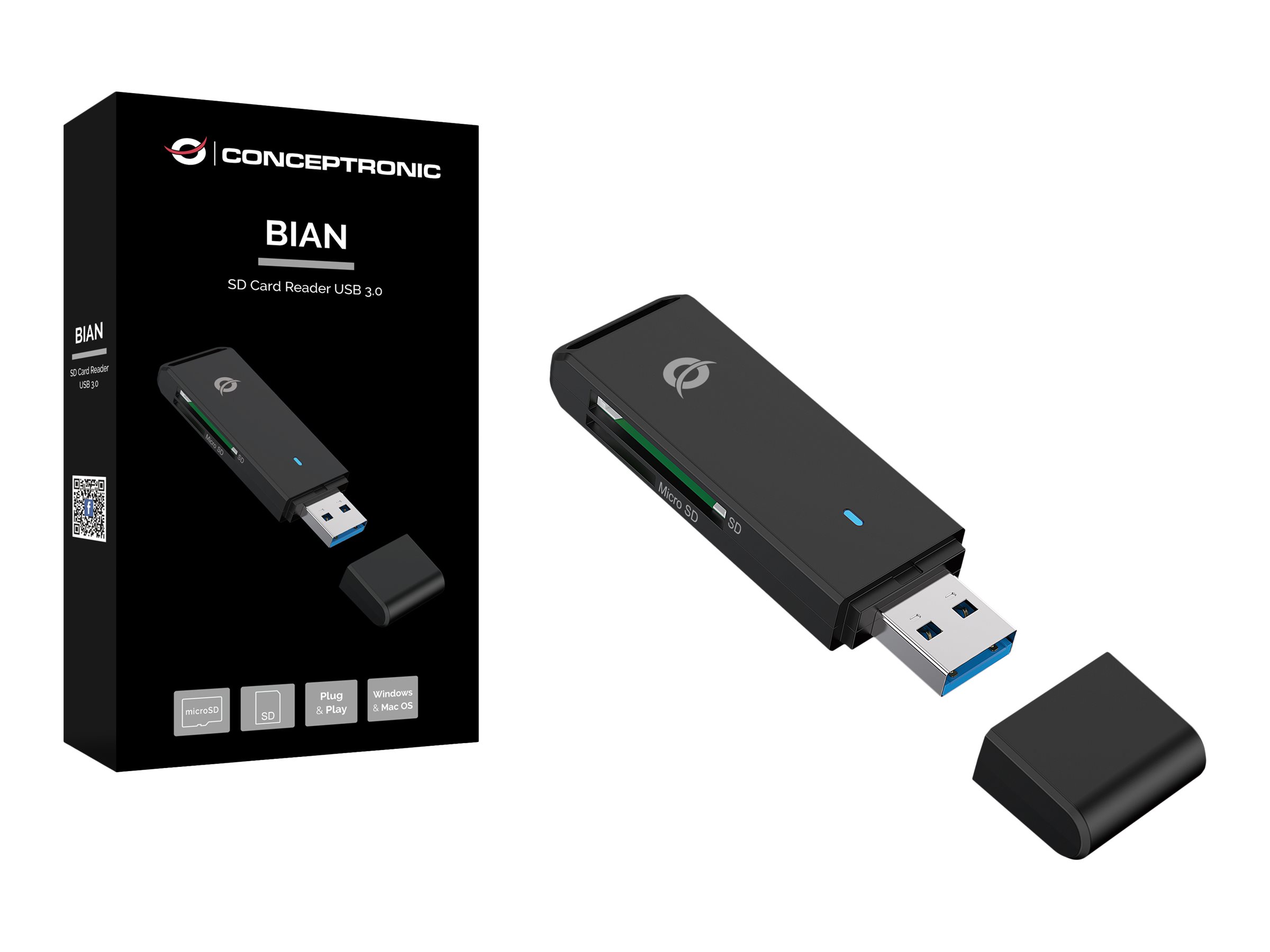 Conceptronic BIAN - Kartenleser (SD, microSD)