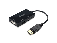 Equip DisplayPort-zu-VGA- / -HDMI- / -DVI-Adapter - 0,24 m - DisplayPort - DVI-D + VGA (D-Sub) + HDM