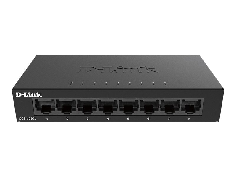 D-Link DGS 108GL - Switch - unmanaged - 8 x 10/100/1000