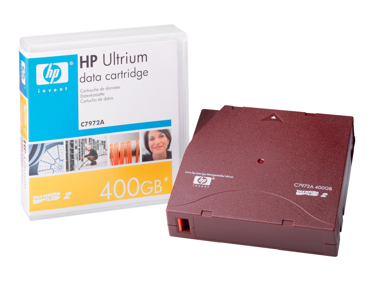 HPE RW Data Cartridge - LTO Ultrium 2 - 200 GB / 400 GB