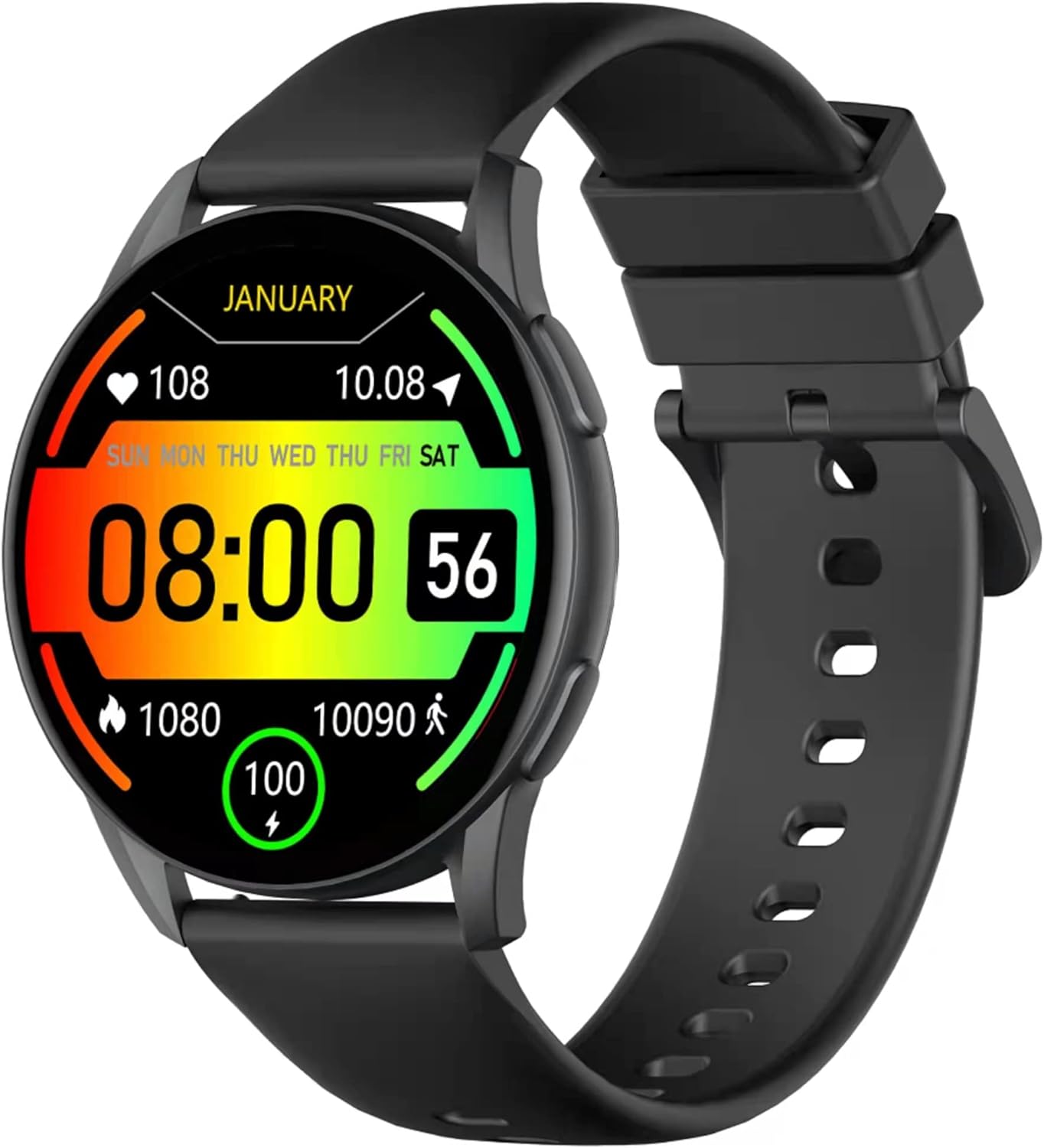 Kieslect K11 AMOLED Smartwatch, 1,39-Zoll-Full-Touch-Outdoor-Fitness-Tracker mit 24/7-Herzfrequenz-B