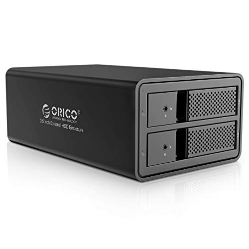 ORICO Aluminum 2 bay 3.5 SATA to USB3.0 External Hard Drive Enclosure (9528U3)