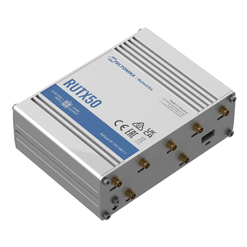 Teltonika RUTX50 - Wireless Router - WWAN - 4-Port-Switch