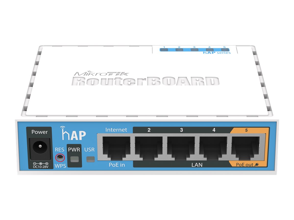 MikroTik RouterBOARD hAP - Wireless Router - 4-Port-Switch