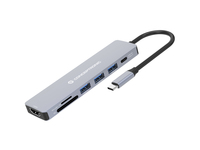 Conceptronic DONN19G 7-in-1 USB 3.2 Gen 1 Dockingstation - HDMI - USB-A 3.0 x 3 - SD - TF/MicroSD - 