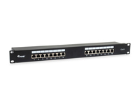 Equip Cat.6 Geschirmtes Patch Panel - Schwarz - 10/100/1000Base-T(X) - Gigabit Ethernet - 1000 Mbit/