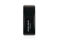Mercusys MW300UM - Kabellos - USB - USB - Wi-Fi 4 (802.11n) - 300 Mbit/s - Schwarz