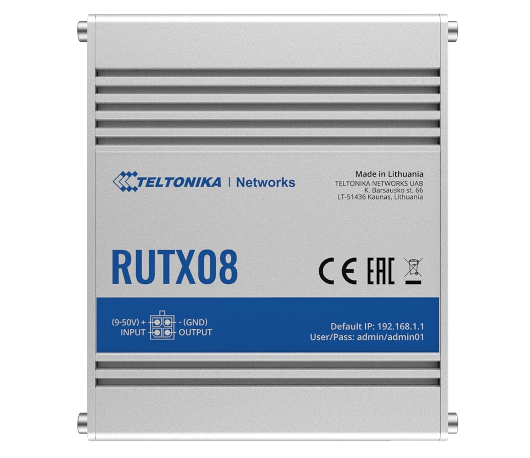 Teltonika RUTX08 - Router - 4-Port-Switch - GigE