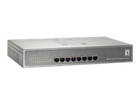 levelOne Switch 8x GE GEP-0821 123.2W 8xPoE+