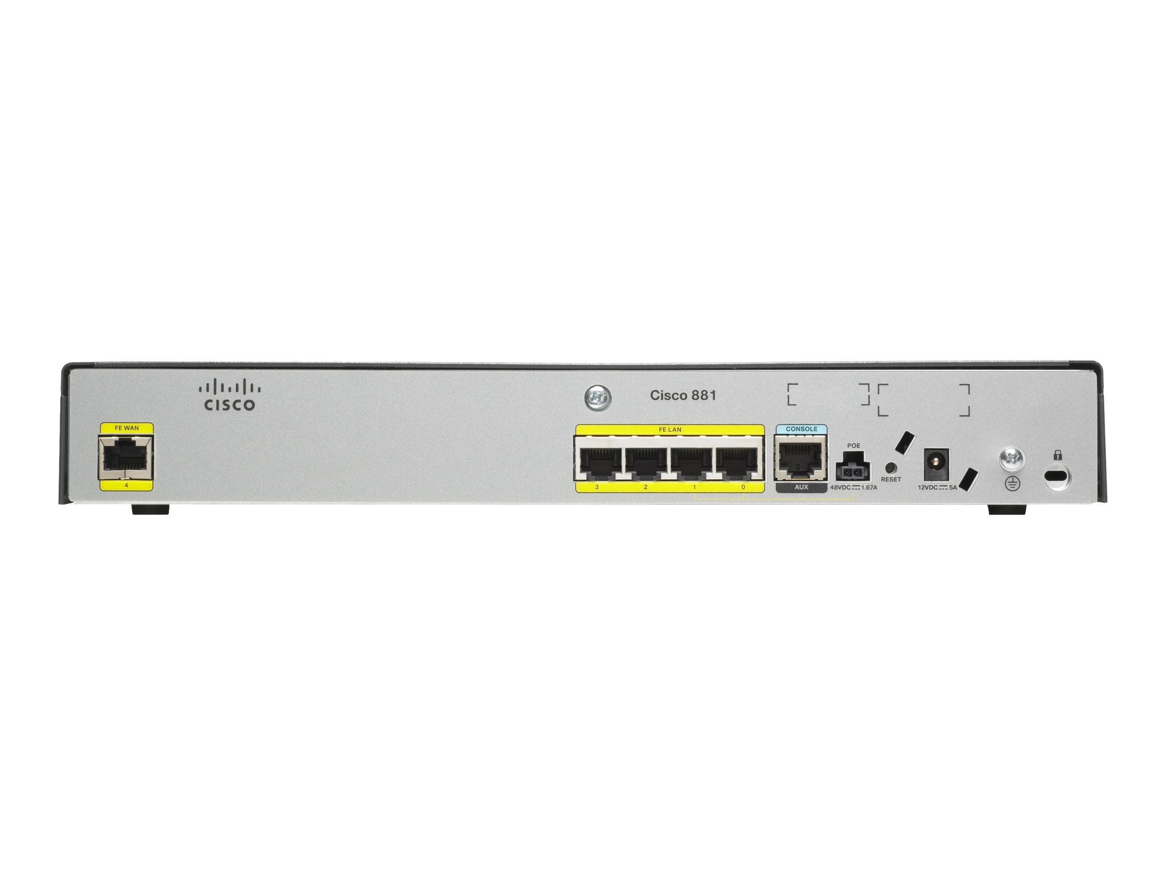 Cisco 881 Fast Ethernet Security - Router - WWAN - OVP geöffnet