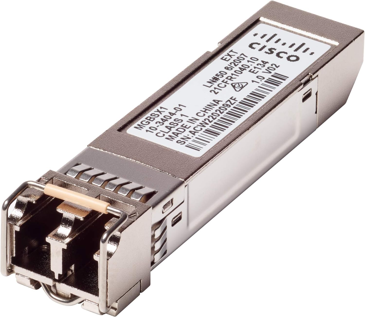 Cisco MGBSX1 1000BASE-SX SFP transceiver for multimode fiber 850 nm wavelength support