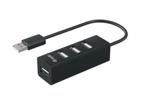 Equip 4 Port USB Hub - USB 2.0 - USB 2.0 - 480 Mbit/s - Schwarz - China - CE - RoHS