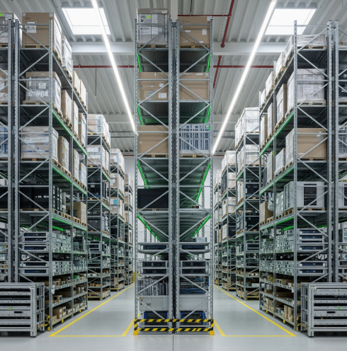 etree Lagerhalle für effiziente IT-Distribution und Logistik
