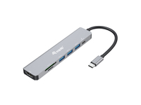 Equip Dock USB-C->HDMI 3x USB3.0 100W PD SD/TF schwarz