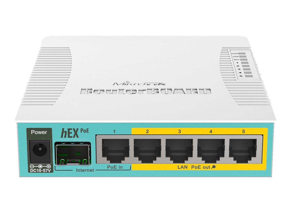MikroTik RouterBOARD hEX RB960PGS - Router - 4-Port-Switch