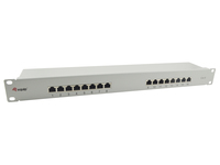 Equip 16-Port Cat.6 Ungeschirmtes Patch Panel - Hellgrau - 10/100/1000Base-T(X) - Gigabit Ethernet -