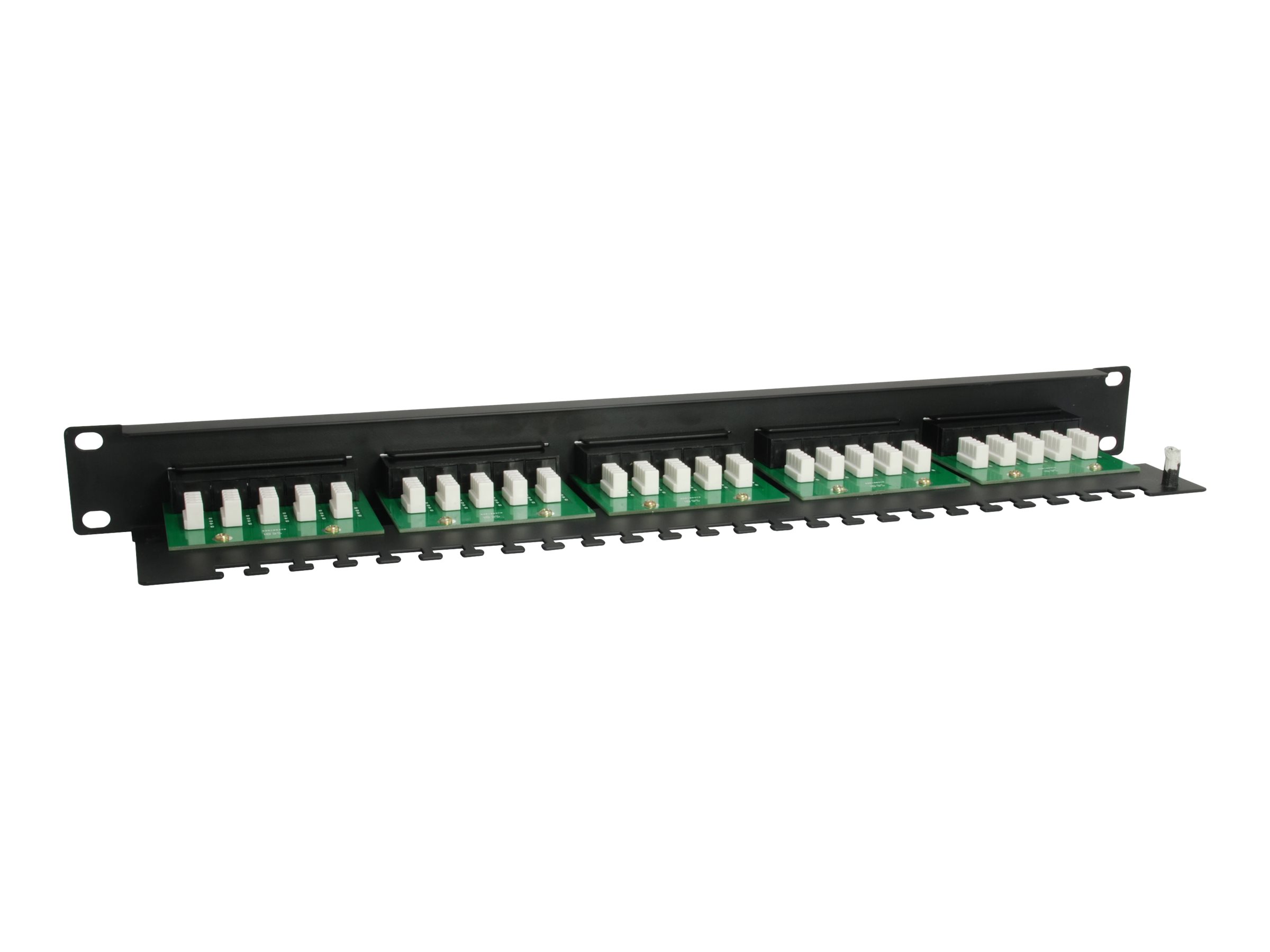 Equip Pro ISDN - Patch Panel - CAT 3 - RJ-45 X 25 - Schwarz - 1U - 48.3 cm (19 in)