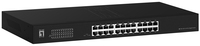 LevelOne Switch 24x GE GEU-2431 19\ in Rack Mount Kit - Unmanaged - Gigabit Ethernet (10/100/1000) -