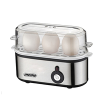 Camry Mesko MS 4485 egg cooker 3 s 210 W Black Silver Transparent